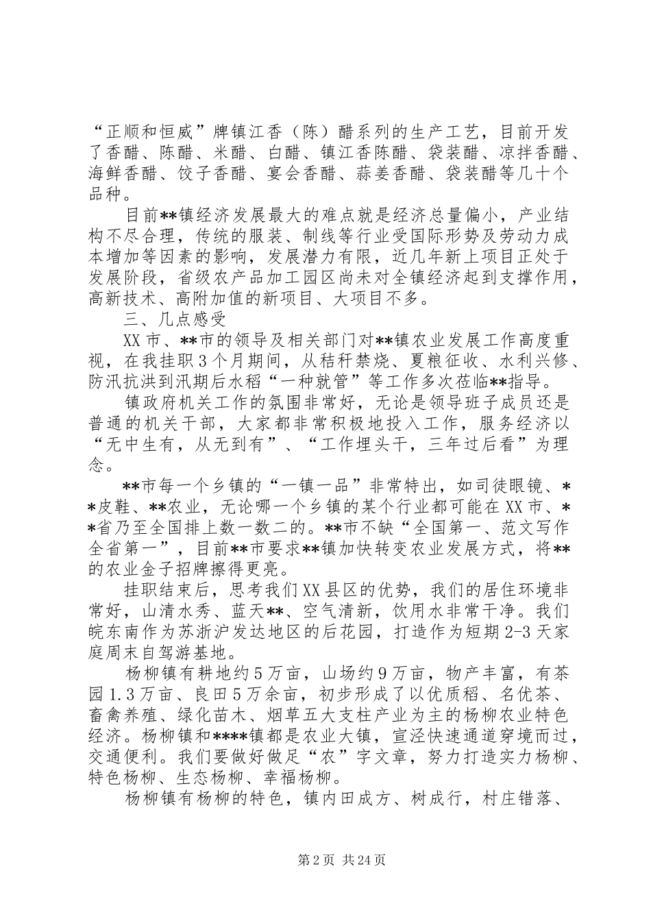 干部挂职锻炼调研报告（五篇） _第2页