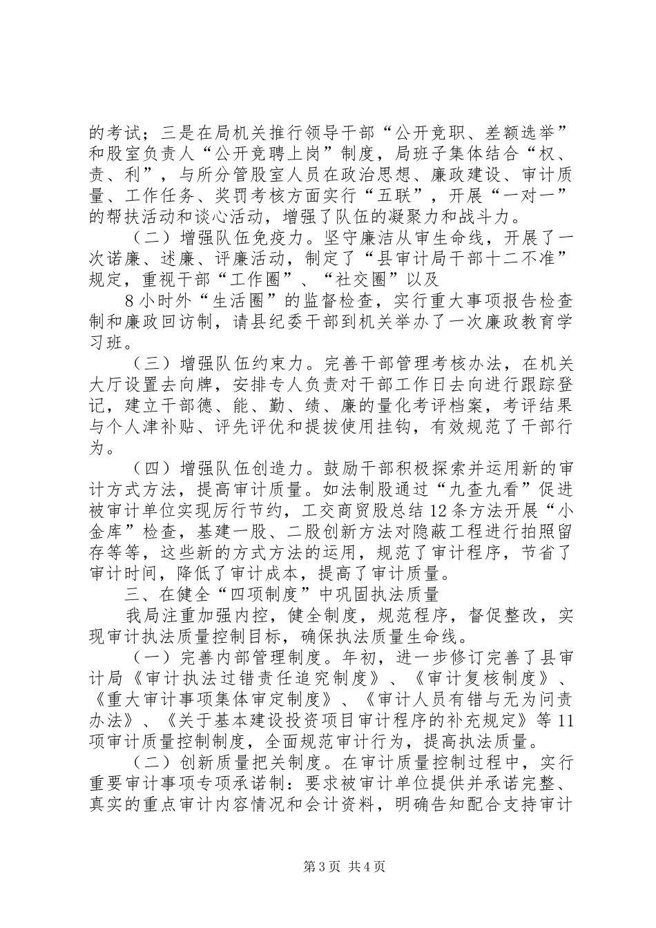 县审计局工作汇报 _第3页