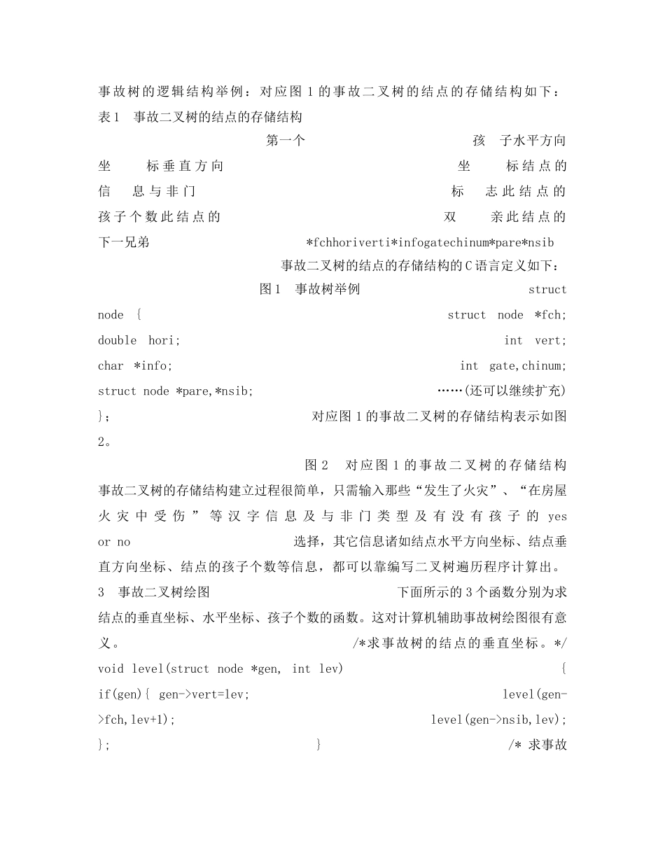 《安全管理》之事故二叉树计算机算法 _第2页