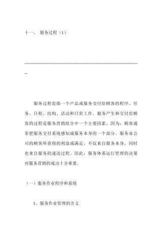 十一、服务过程（1）