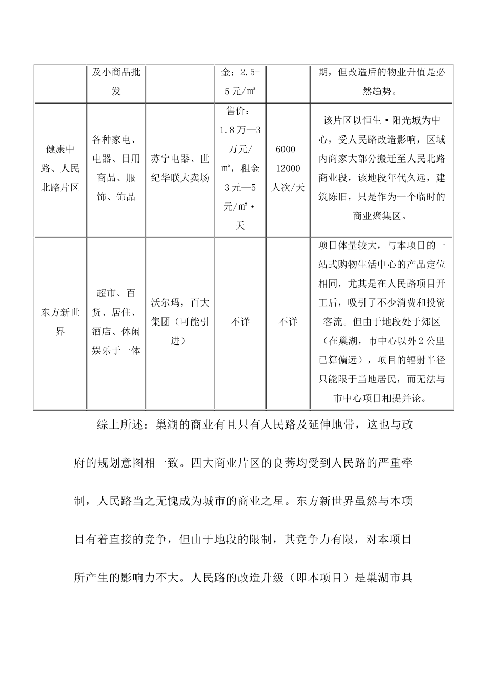 巢湖人民路商业步行街营销策划报告_第3页