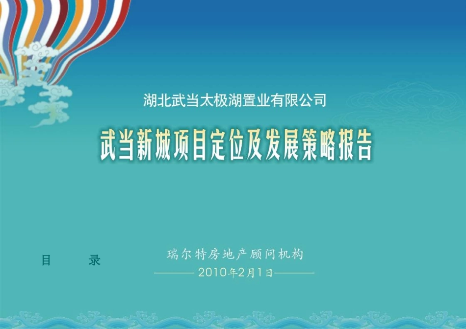 太极湖项目管理及市场调研定位报告_第1页