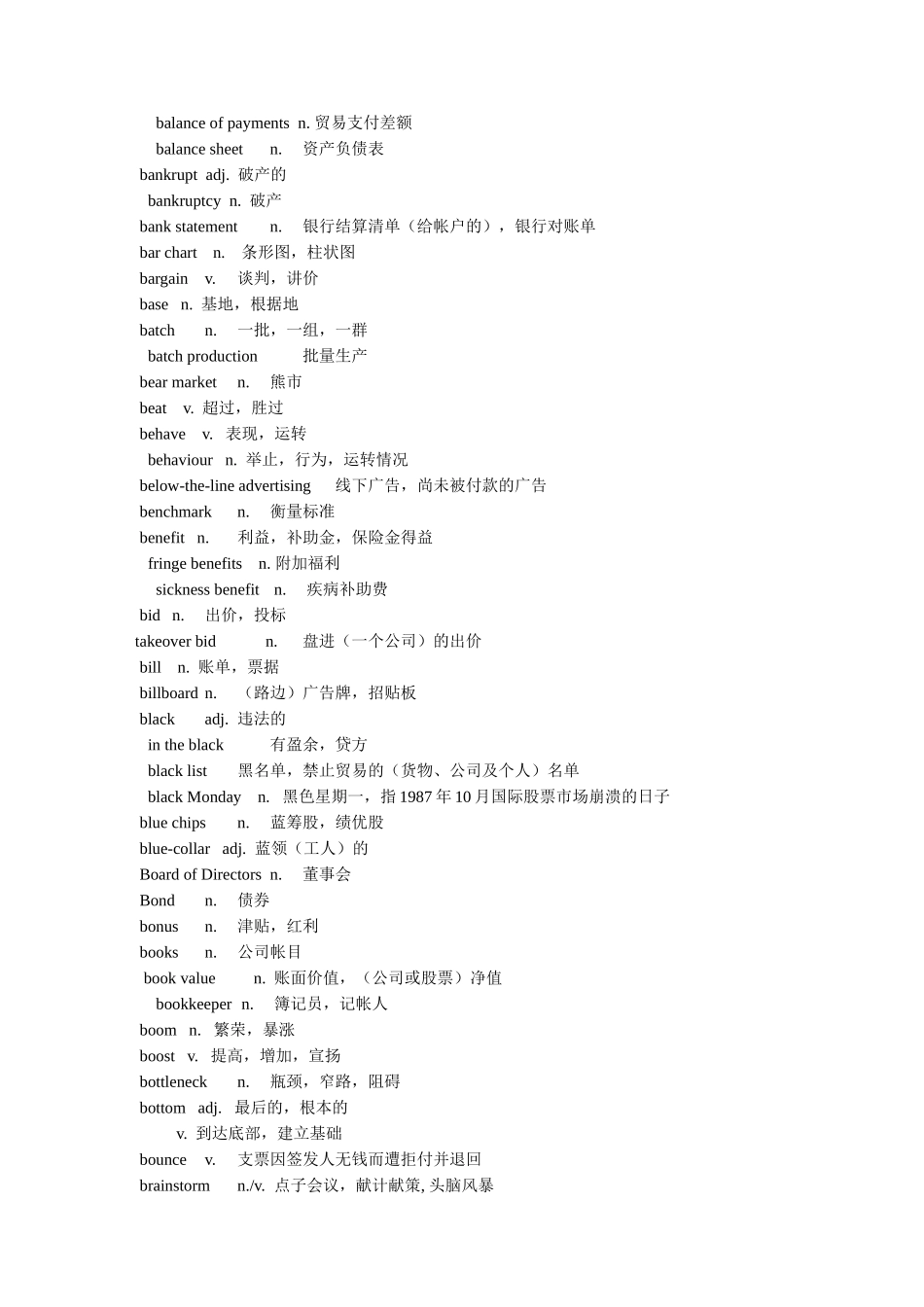 BEC商务英语考试必备单词_第3页