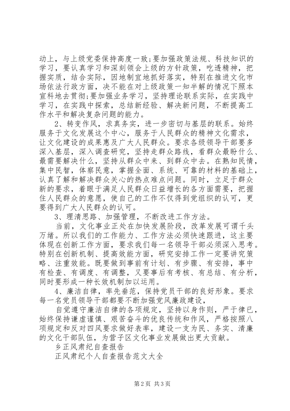 局正风肃纪自查报告 _第2页