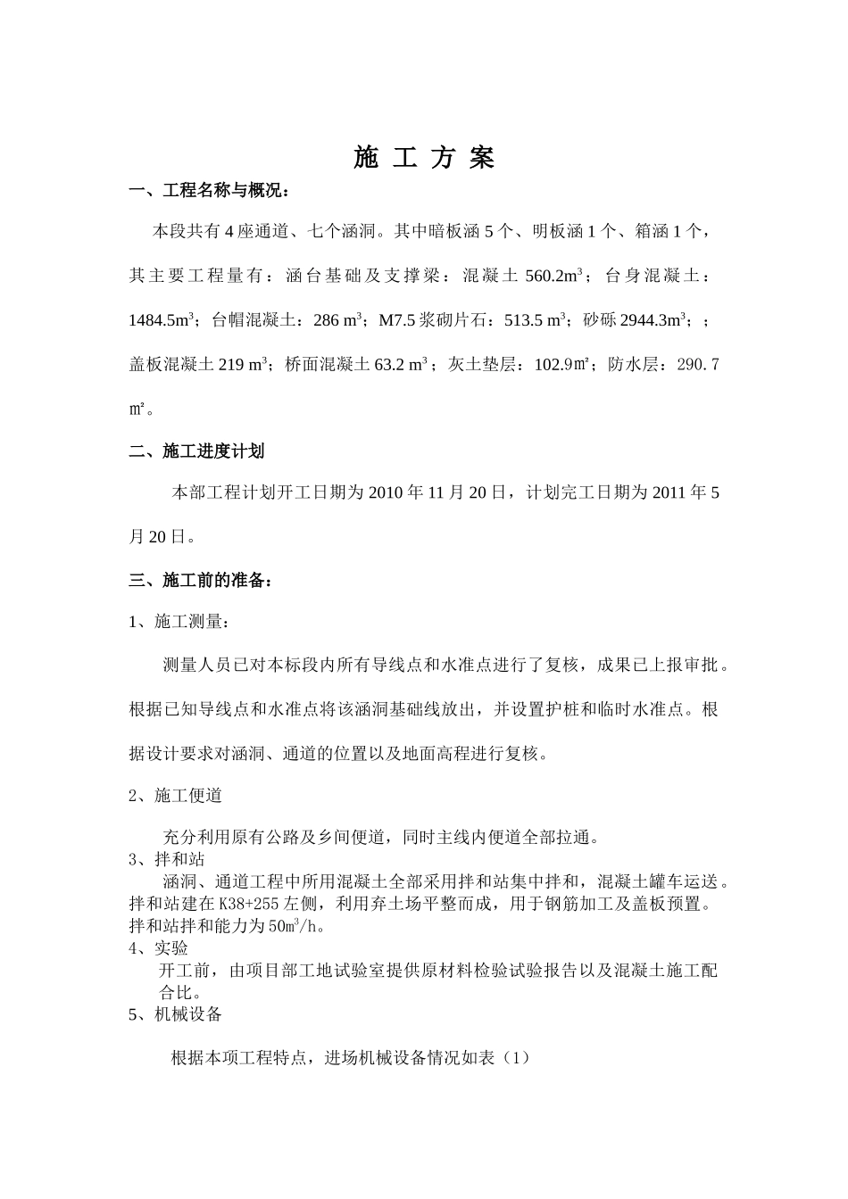 咸旬高速公路第 LJ5标通道及涵洞施工方案_第2页