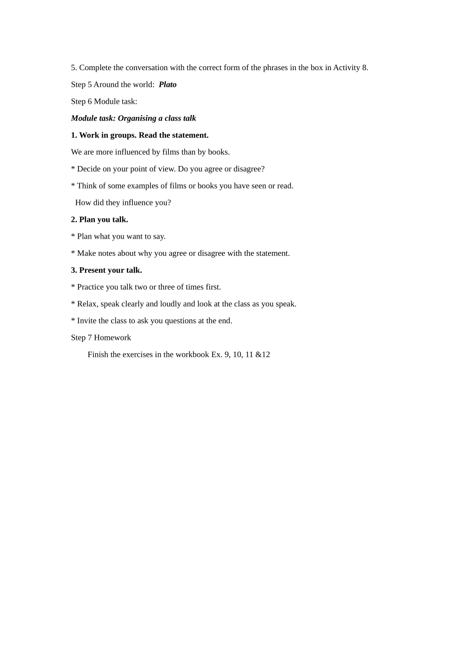 module 2《great books》unit 3  教案（外研版九年级上）doc--初中英语 _第2页