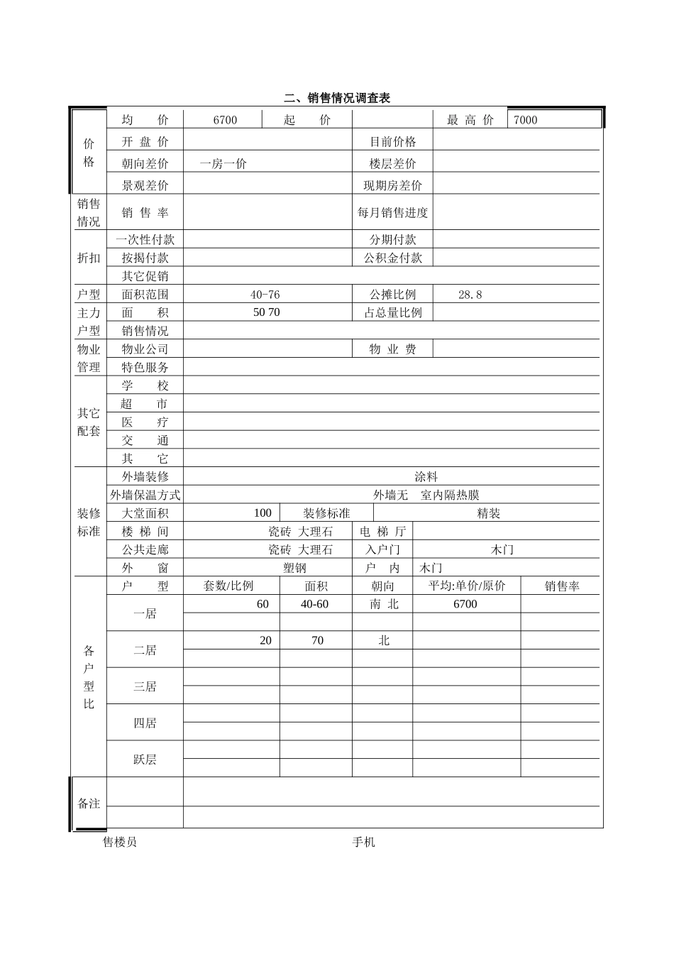 塞纳西畔市场调查表_第2页