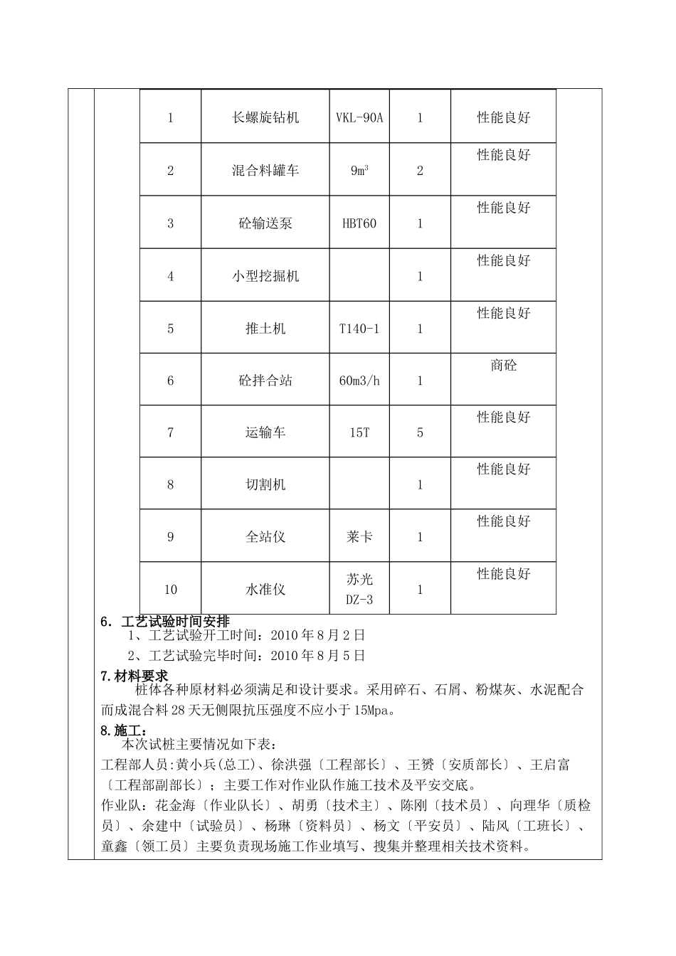 某铁路CFG桩工艺性试验方案技术交底_第2页