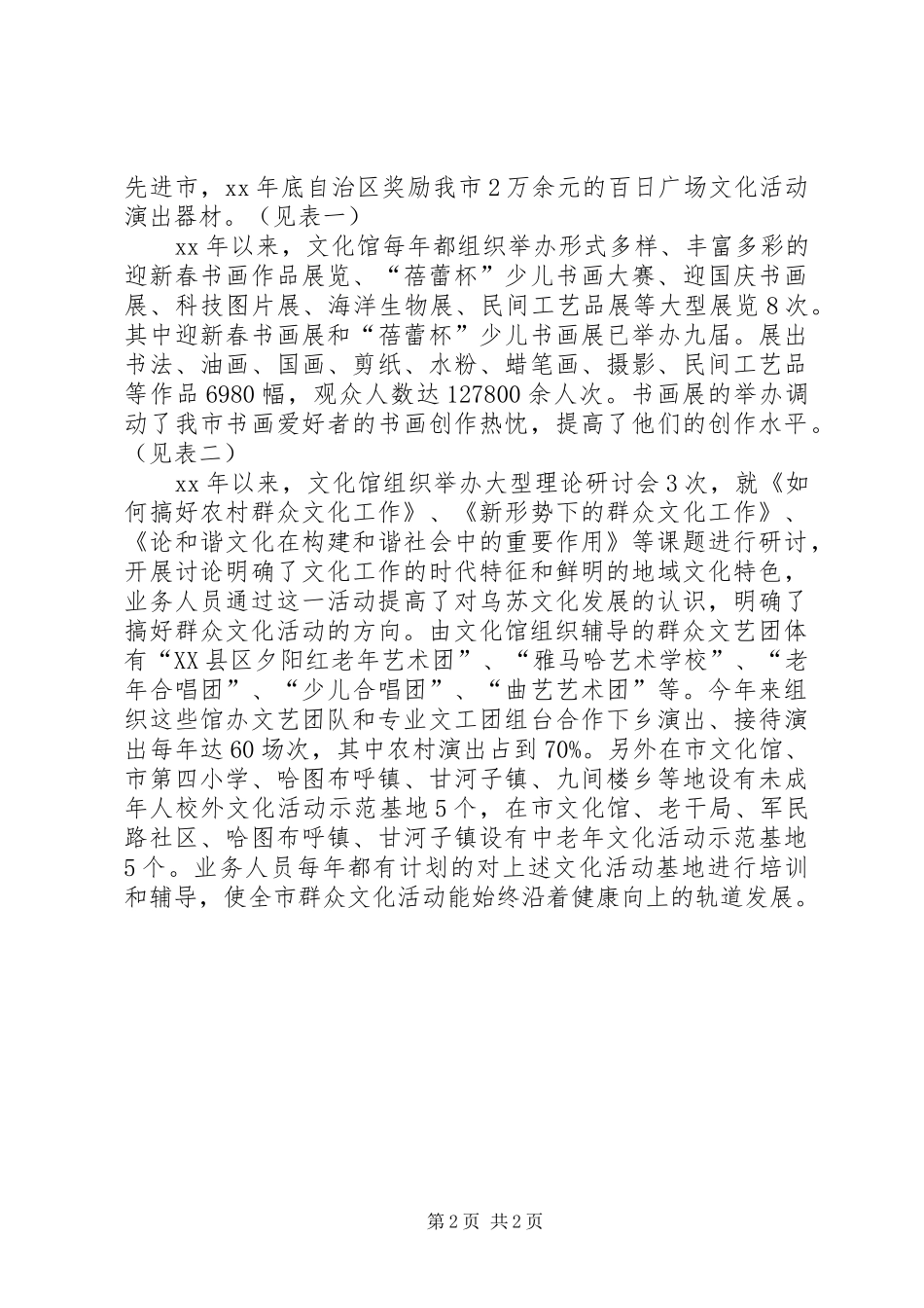 文化馆评估自查报告_第2页