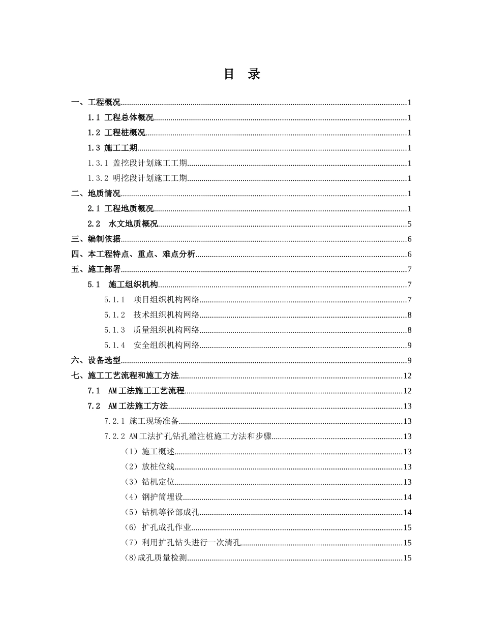AM工法扩孔灌注桩施工方案_第1页