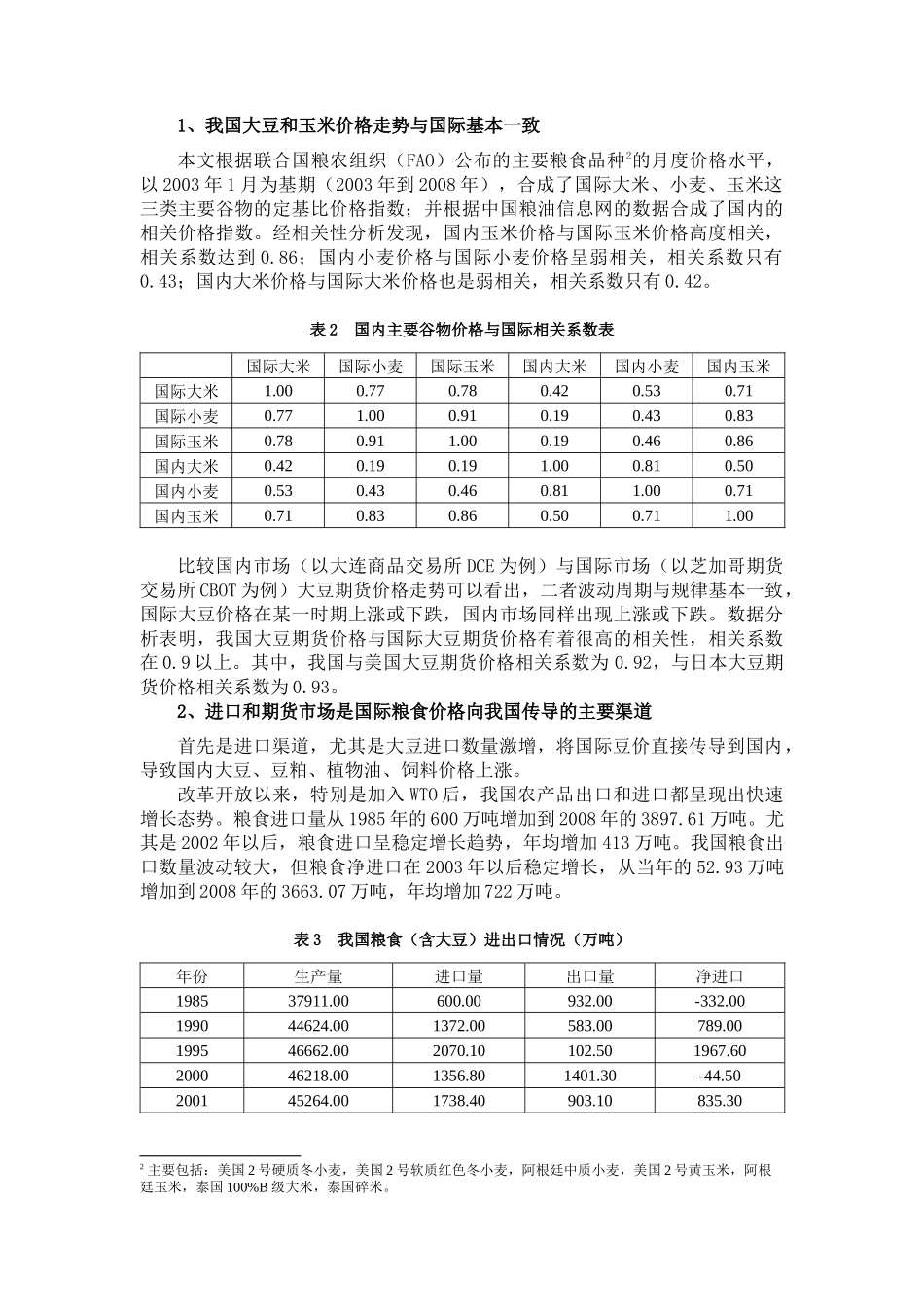 国际粮食价格对我国CPI的影响与对策_第3页