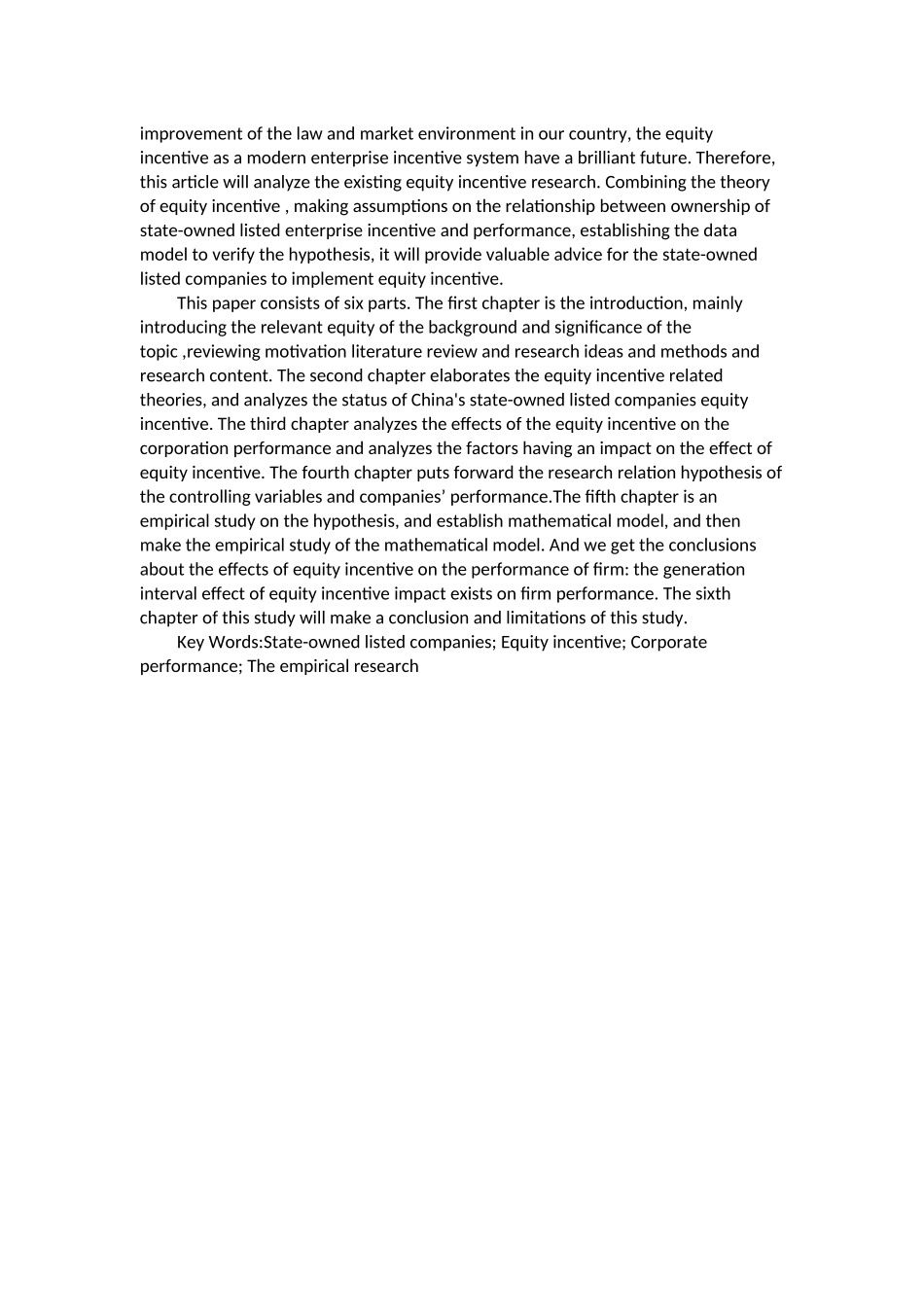 国有上市公司股权激励对公司业绩影响的实证分析_第2页