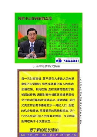 云南中绿传销大揭秘