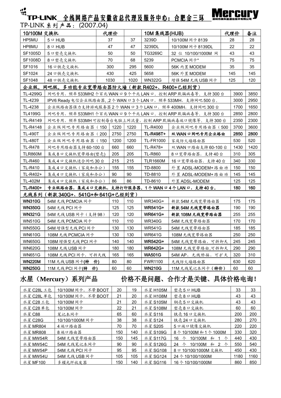 全线网络产品安徽省总代理及服务中心合肥金三环_第1页