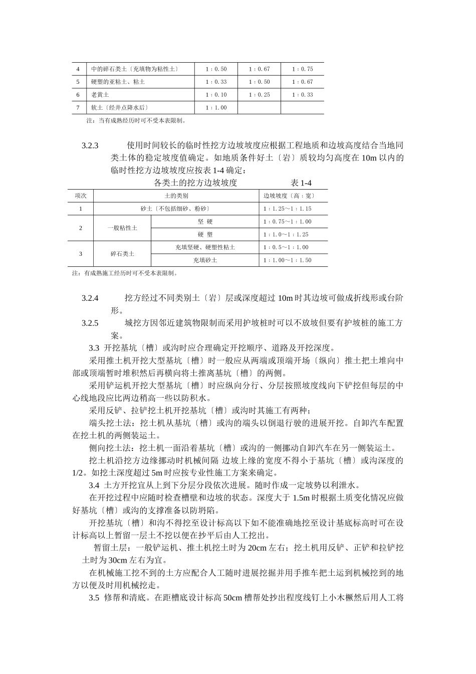 机械挖土工艺标准_第2页
