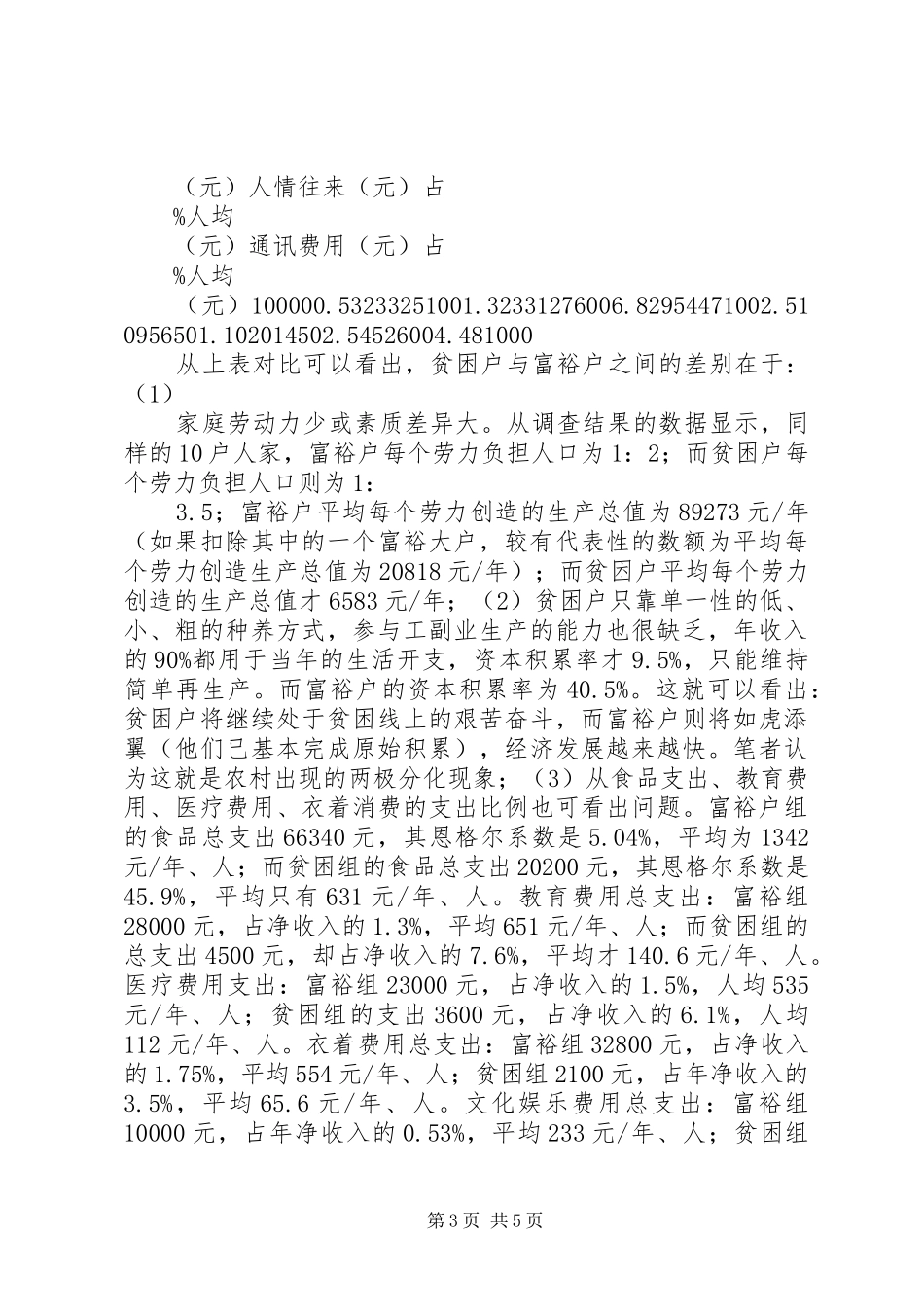 村社会主义新农村建设的调研报告 _第3页