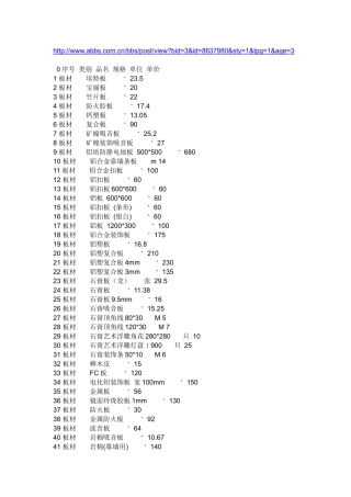 《装饰材料价格大全》7000个材料价格[1]