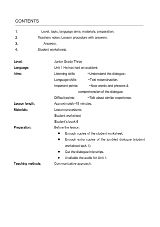Module 6《Save our world》教案（外研版九年级上）-教案doc--初中英语 