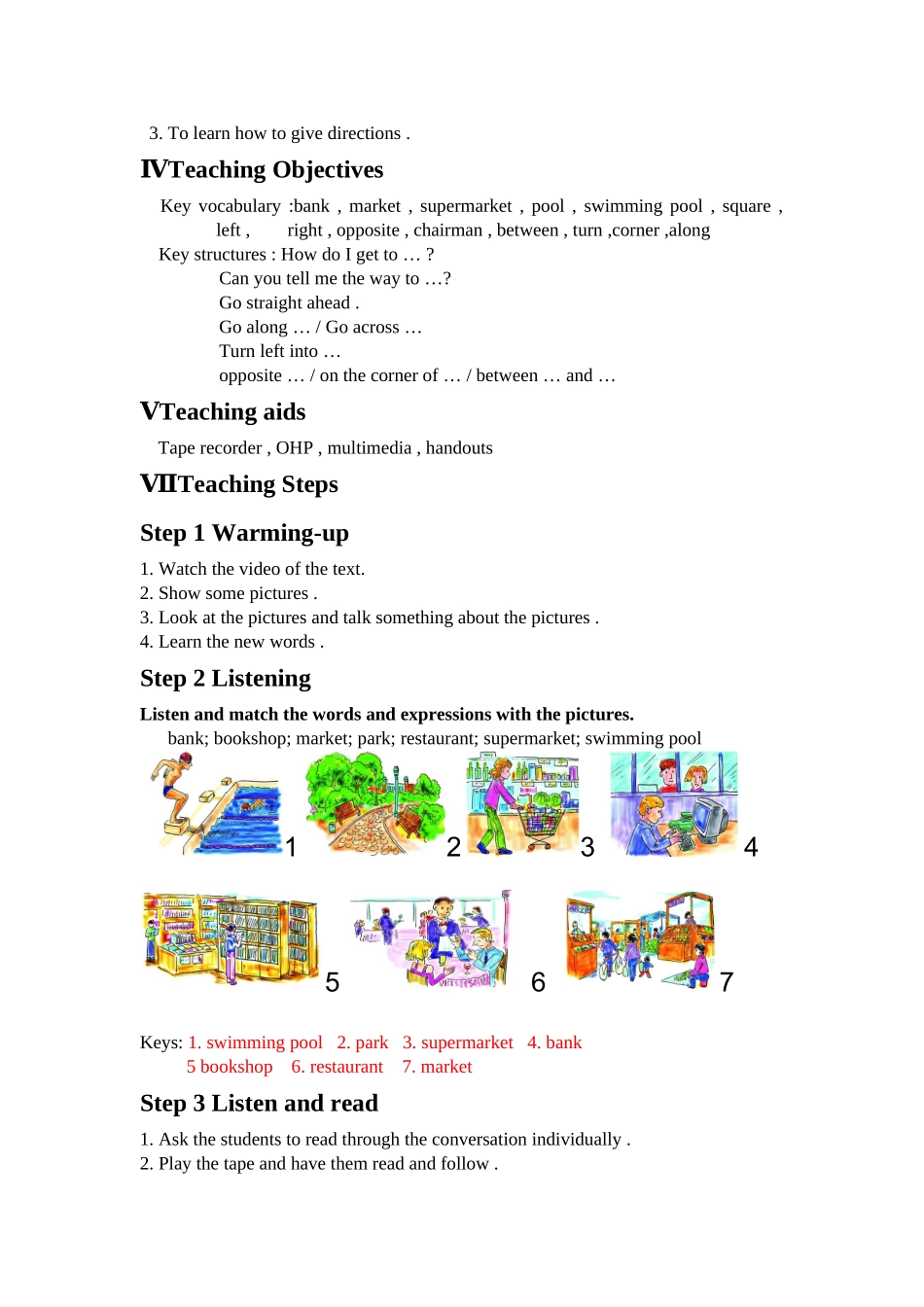 module 8《around town》教案（外研版八年级上）doc--初中英语 _第2页