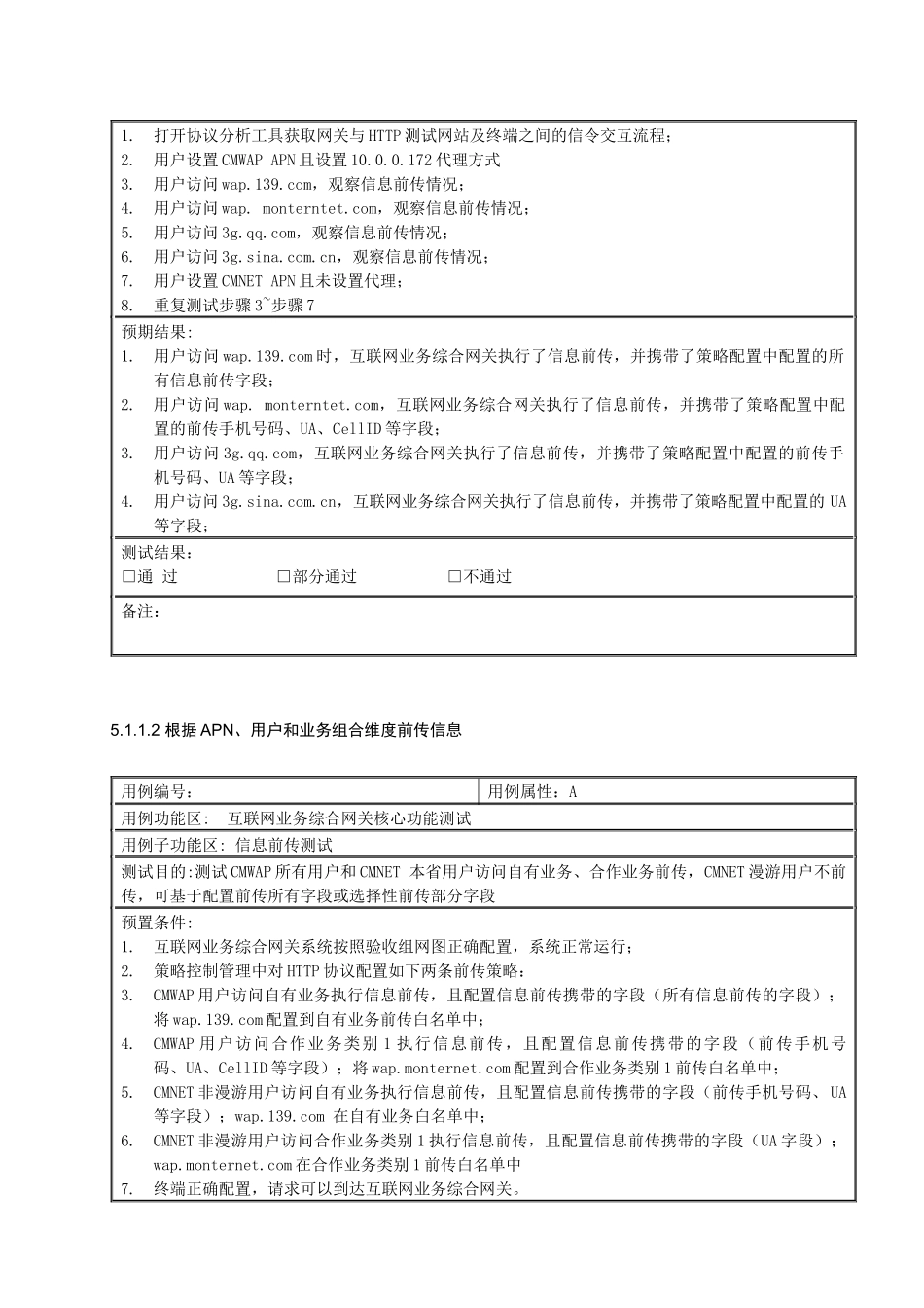 中国移动互联网业务综合网关设备测试规范V095-核心功_第2页