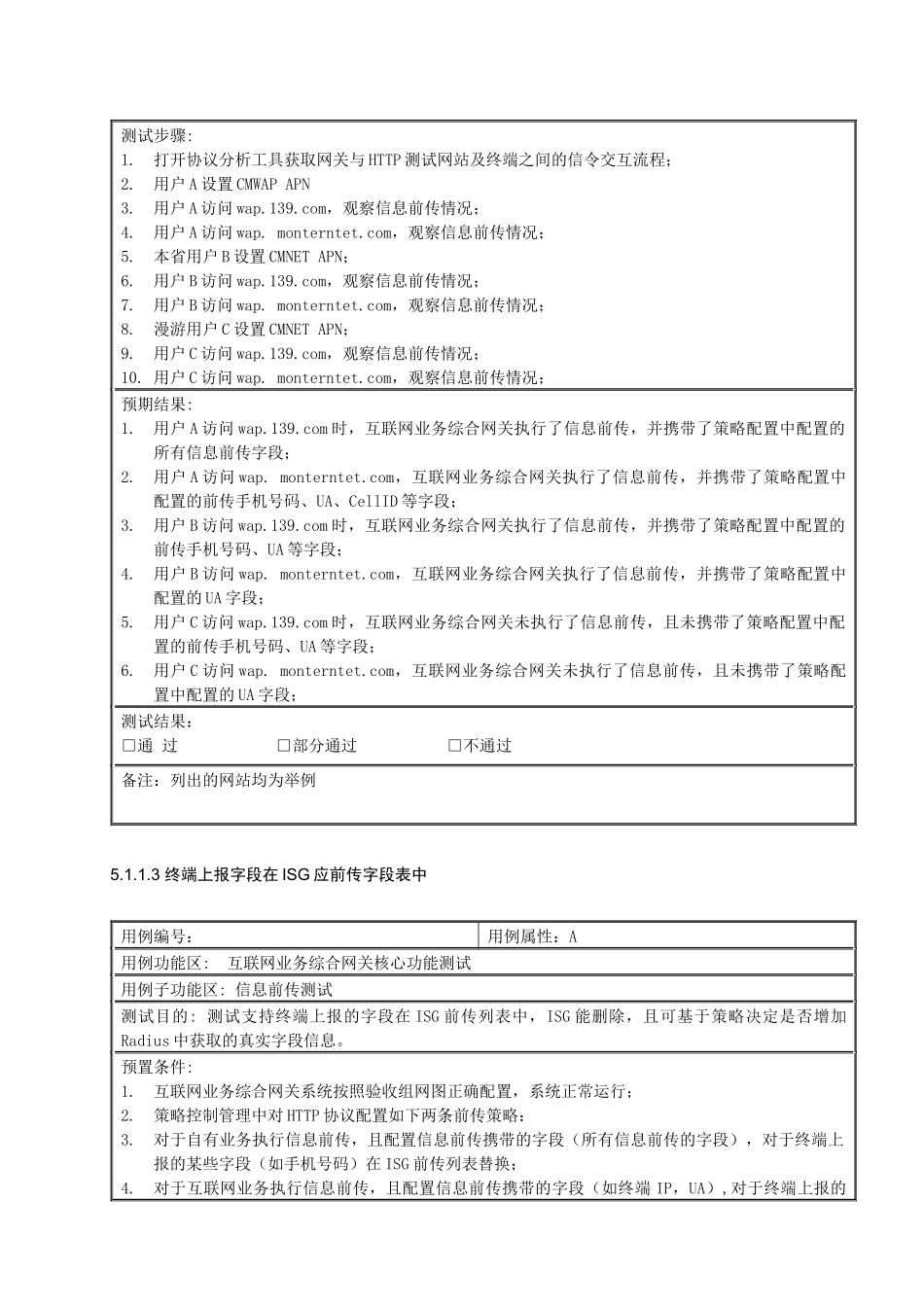 中国移动互联网业务综合网关设备测试规范V095-核心功_第3页