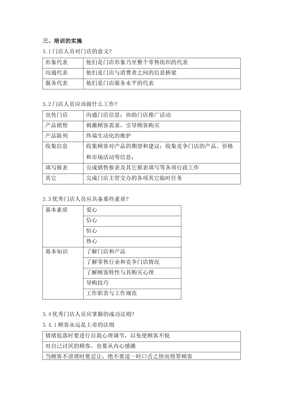 零售业门店人员培训实务手册_第3页