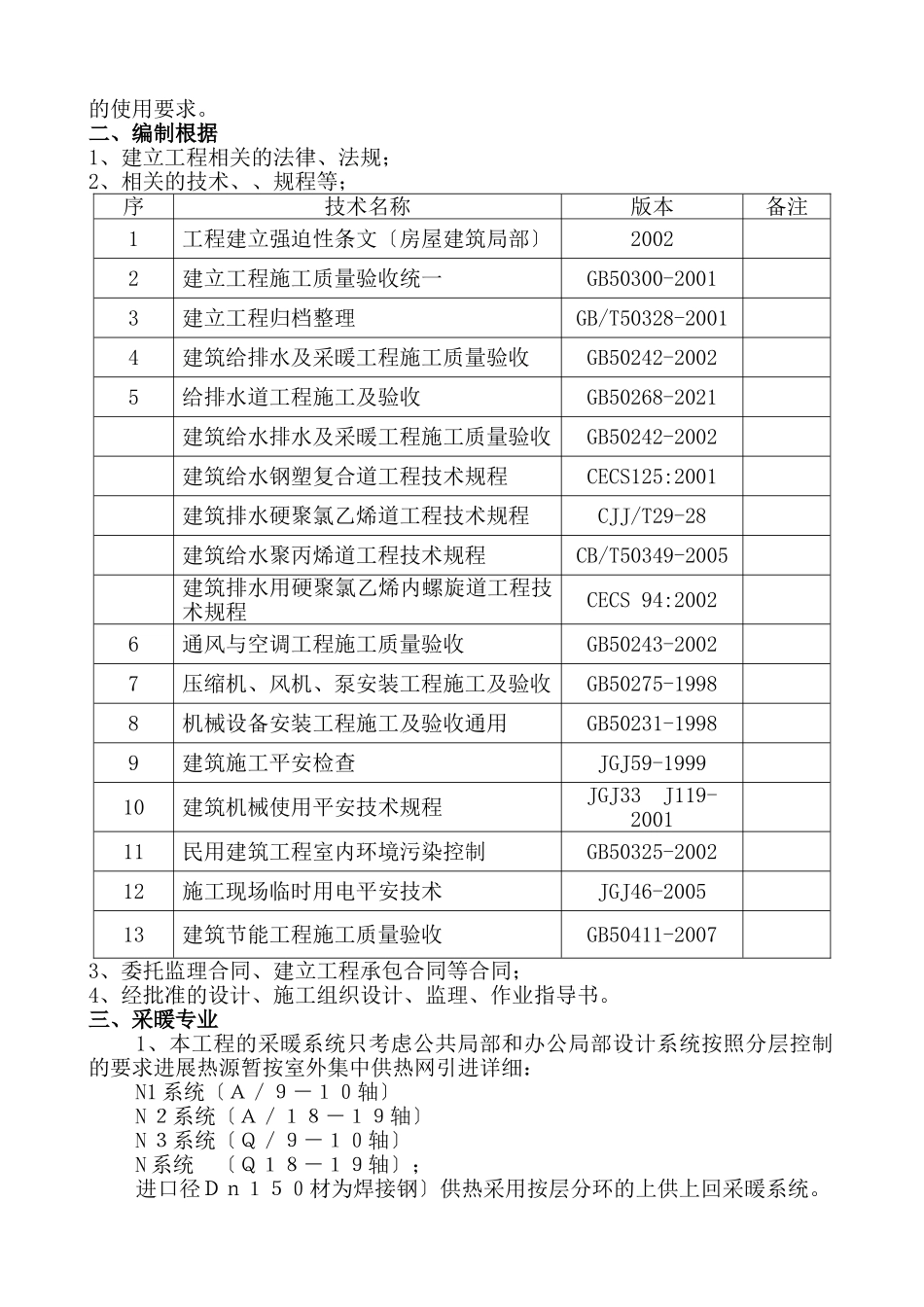 给排水、暖通、消防专业监理实施细则_第2页