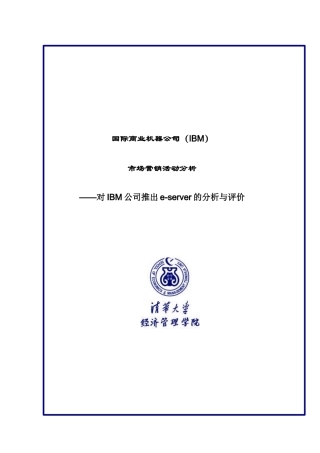 IBM市场营销活动分析（15页）