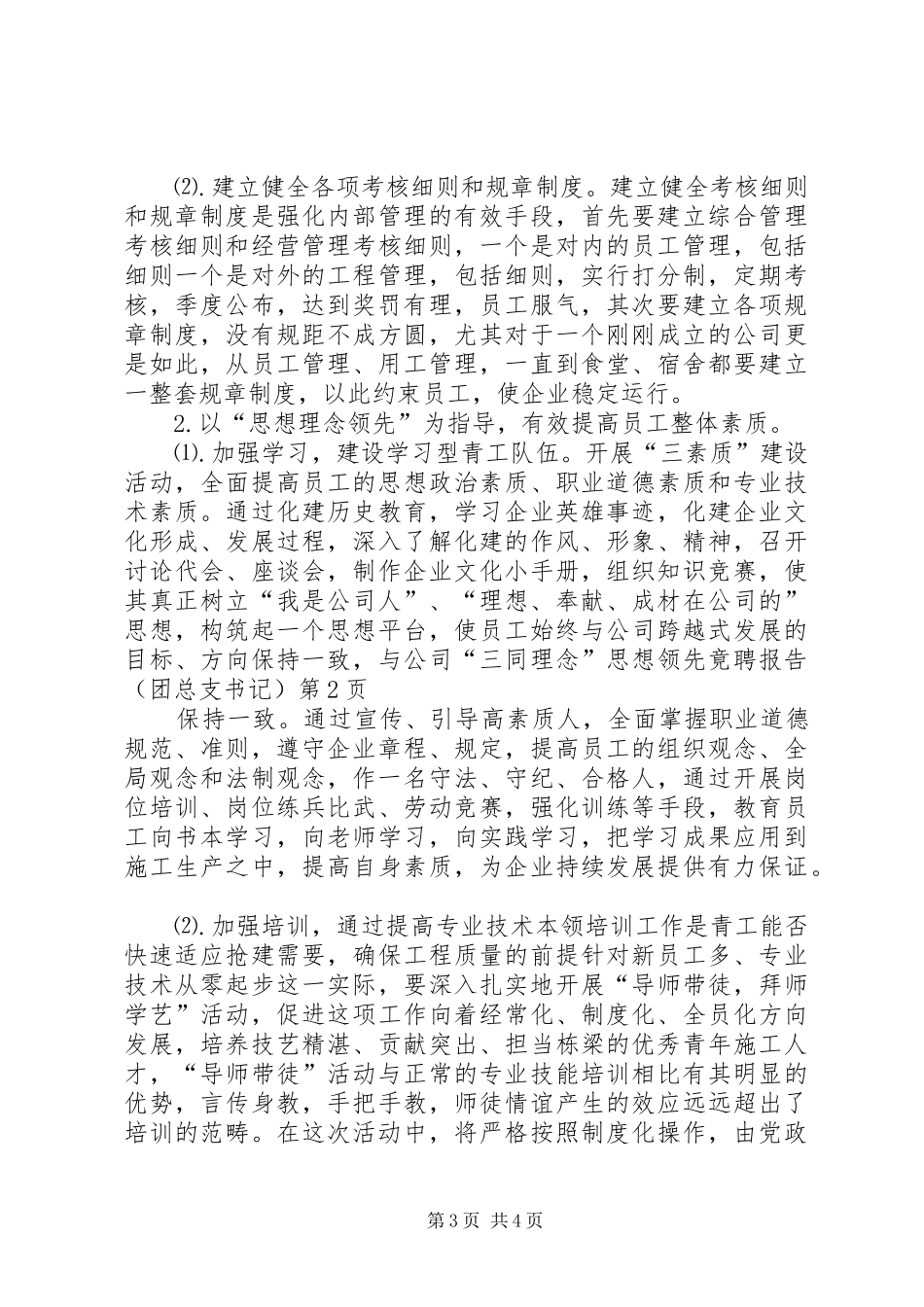 竟聘报告（团总支书记） _第3页