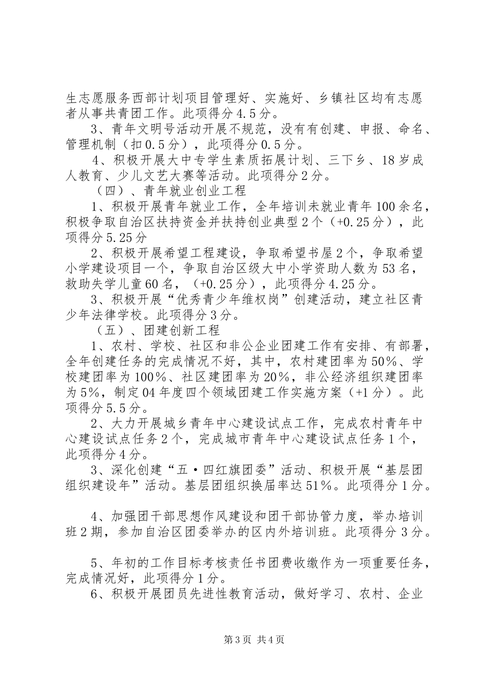 开发区XX年共青团工作自查报告 _第3页