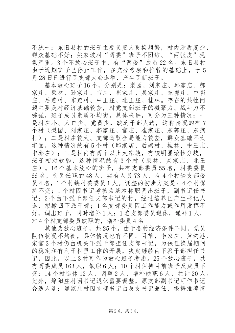乡镇基层领导班子建设情况调研报告 _第2页