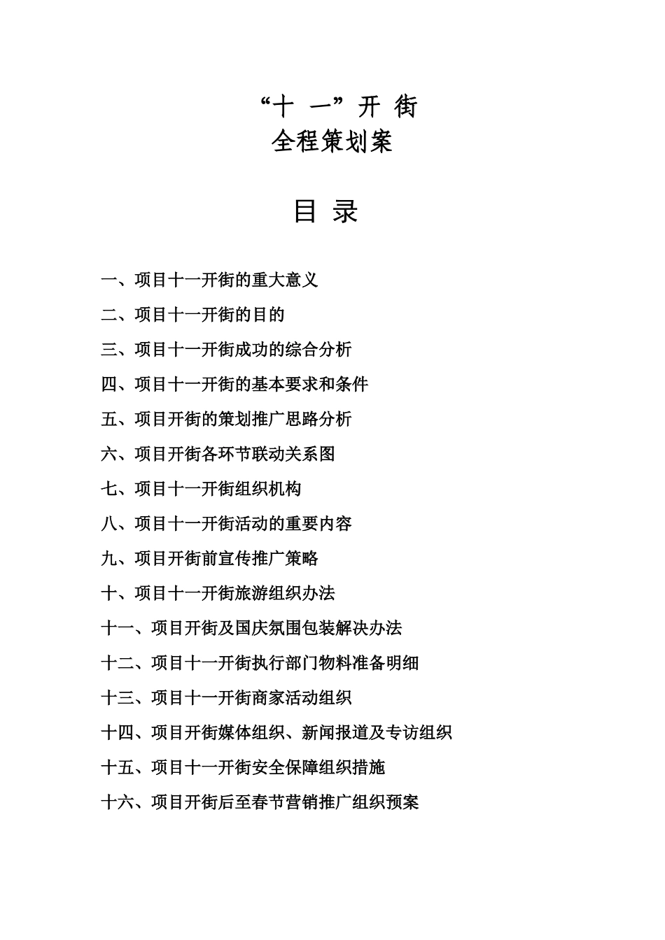 商业街开街全程营销策划方案_第1页
