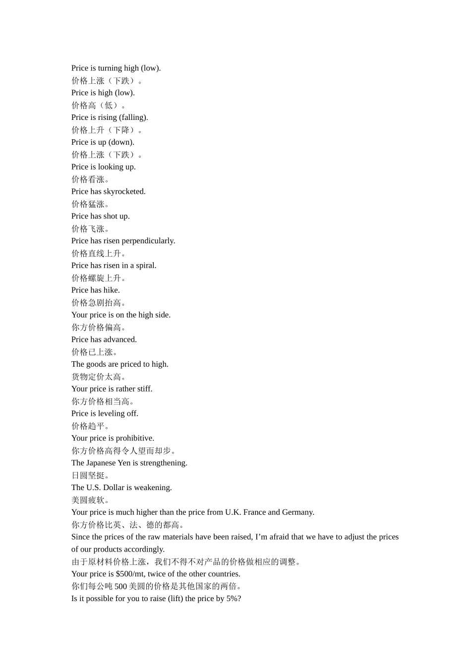 外贸英语之“价格”大全_第2页