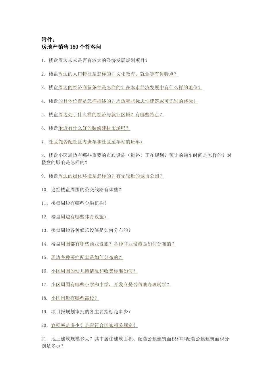 房地产销售的180个答客问_第1页