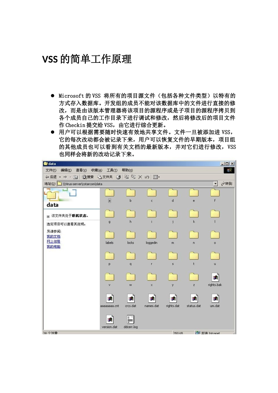 VSS2005客户端操作手册_第1页