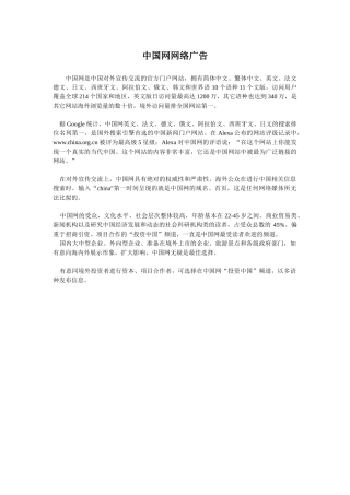 中国网网络广告