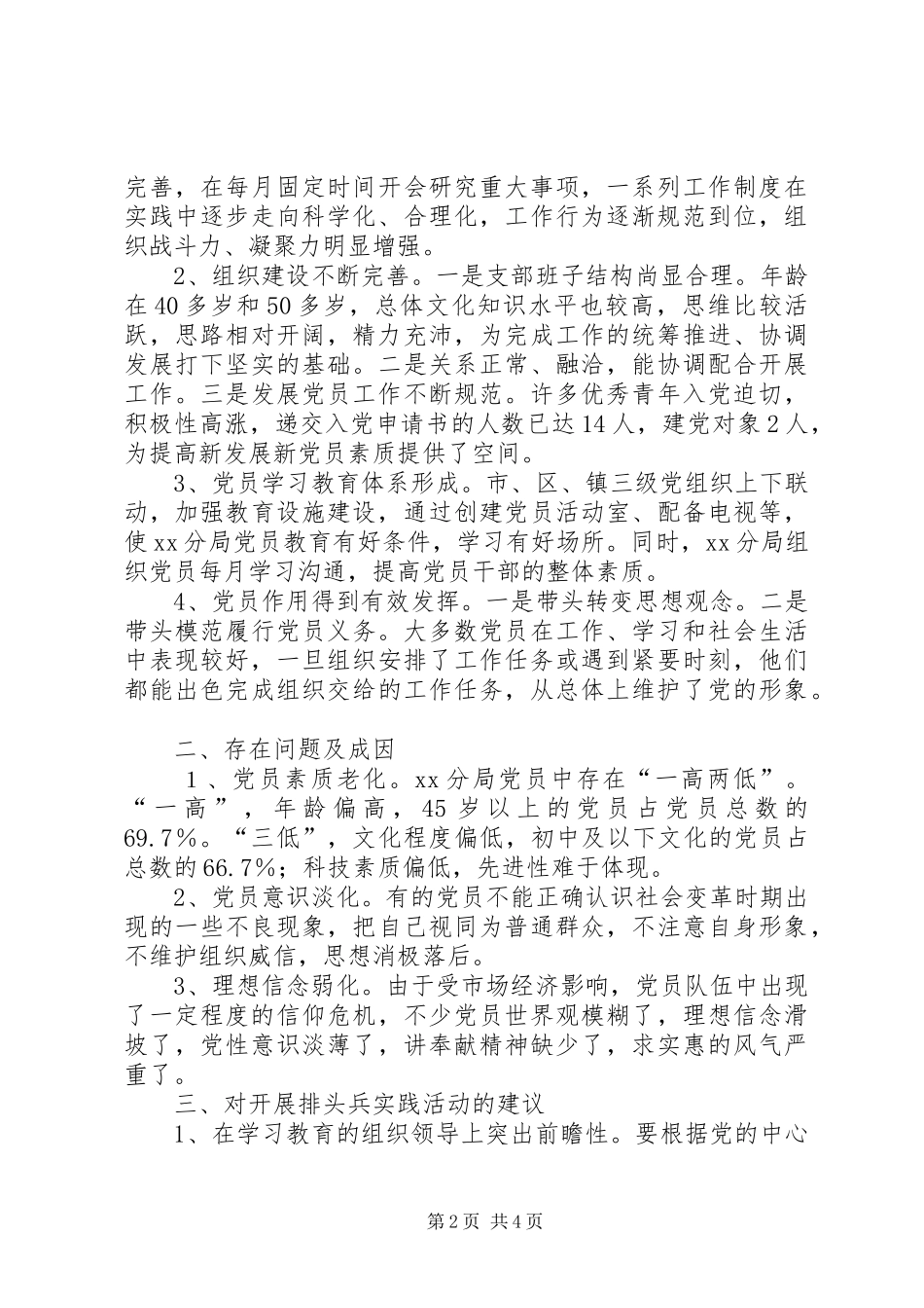 排头兵实践活动调研报告 _第2页