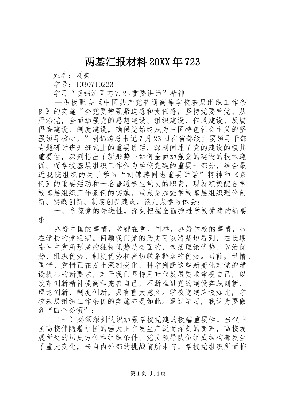 两基汇报材料20XX年723 _第1页