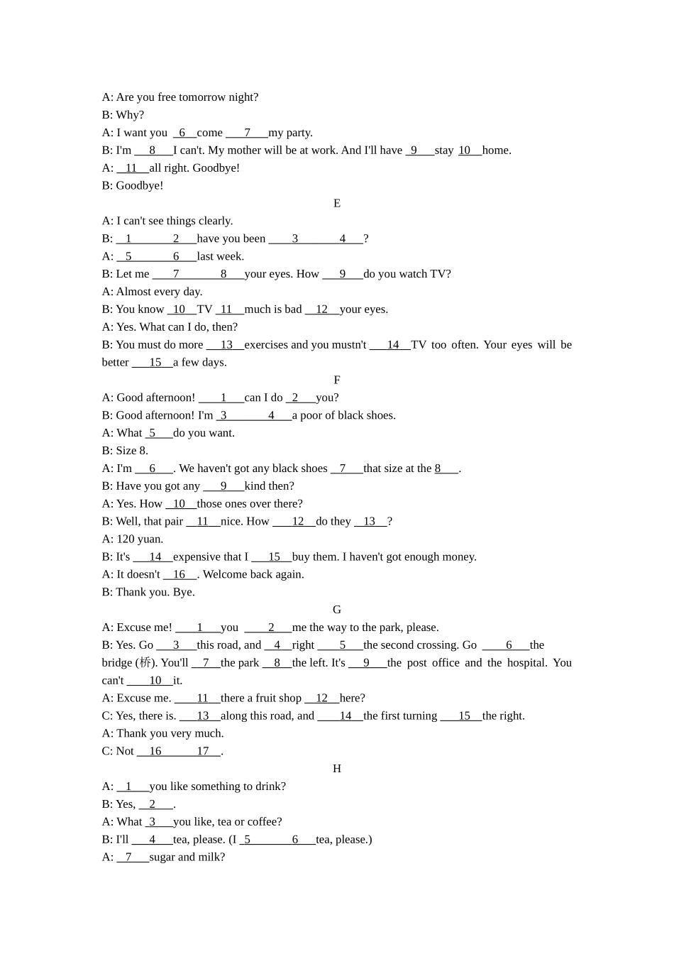 Dqkdataback英语-交际用语专项训练doc--初中英语 _第2页