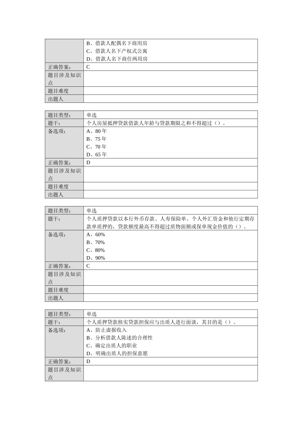 XXXX年个人客户经理学习资料(基础版)个人信贷业务篇_第3页