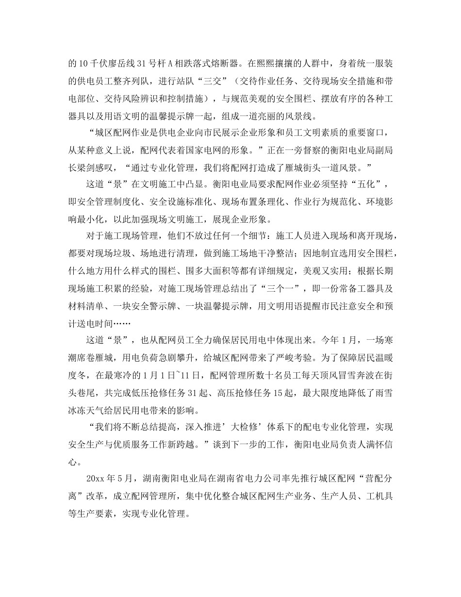 《安全管理》之衡阳电业局配网专业化管理探析 _第3页