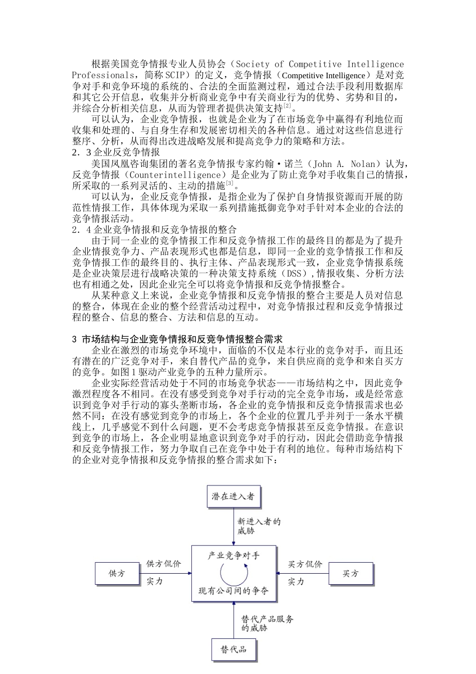市场结构与企业竞争情报整合需求分析_第2页