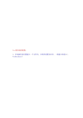 Vss服务端的配置