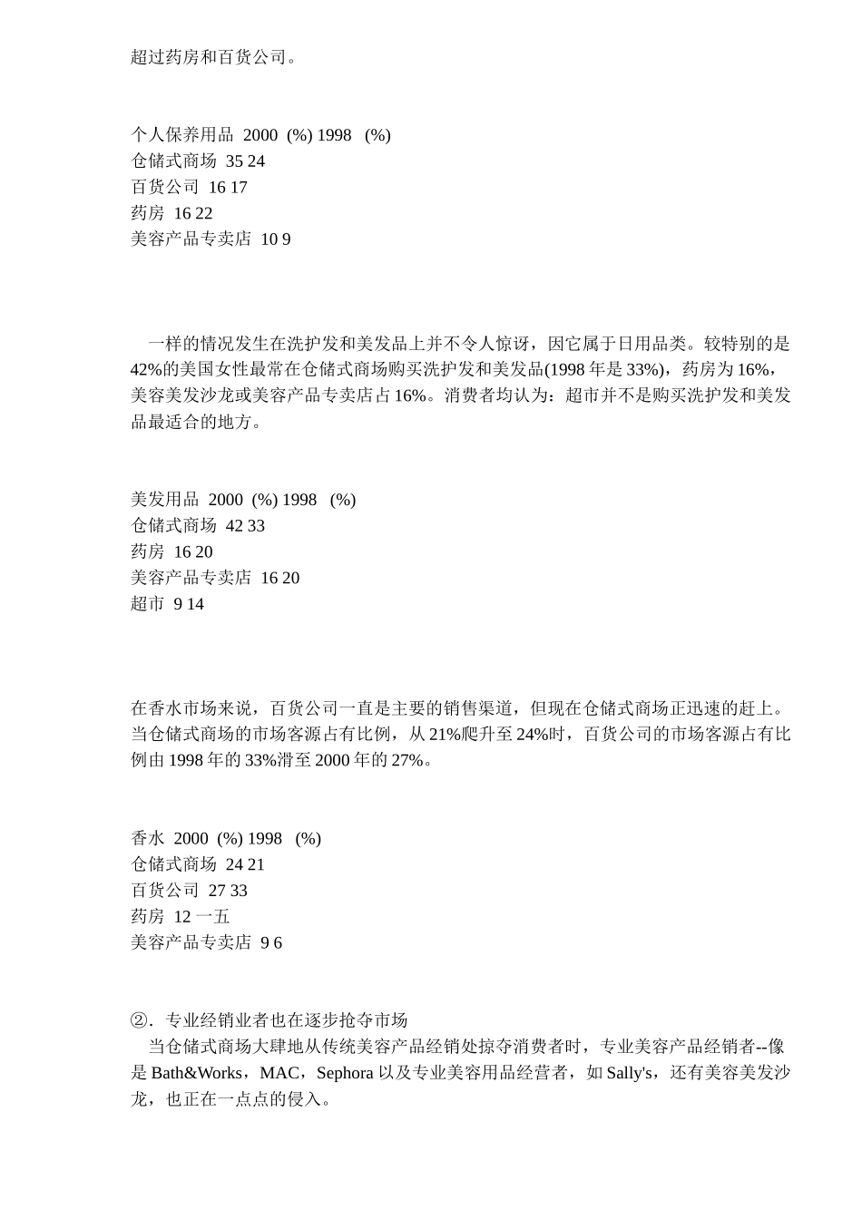 国内外化妆品市场通路分析及新通路启动计划_第3页