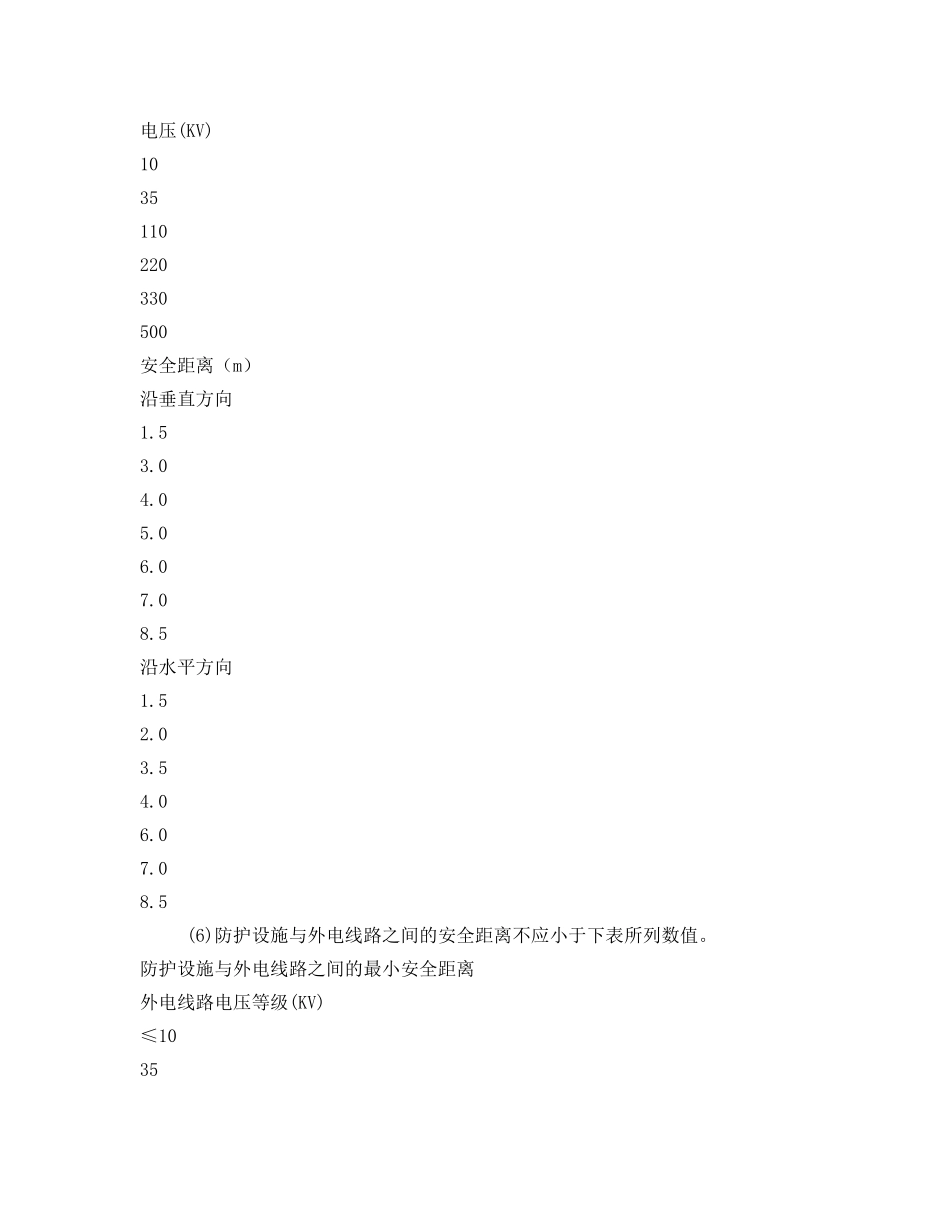 《管理资料-技术交底》之外电线路及电气设备防护安全技术交底 _第3页