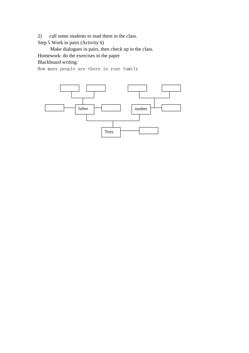 module 4《my family》unit 1 教案（外研社七年级上）doc--初中英语 _第2页