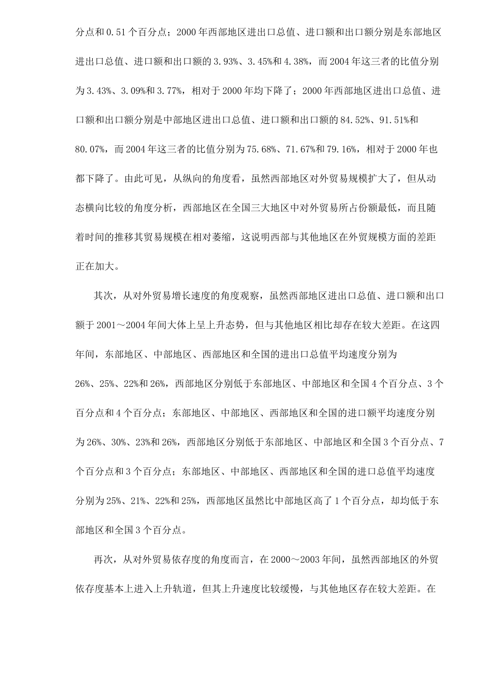 中国西部地区对外贸易增长的实证分析19_第3页