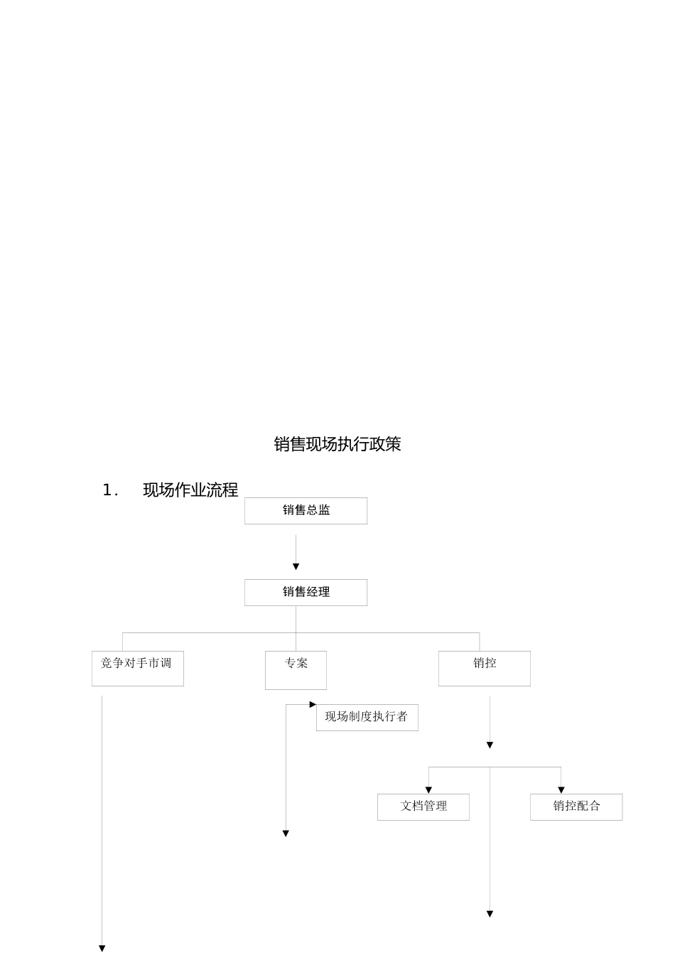 试谈销售现场执行政策_第1页