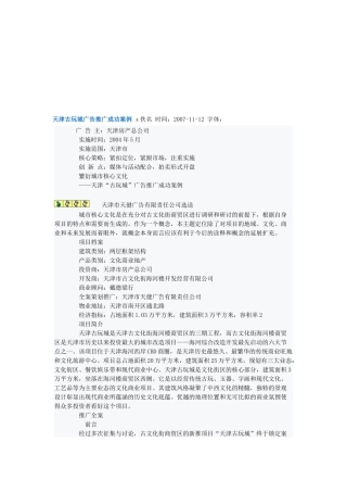 天津古玩城广告推广成功案例解析