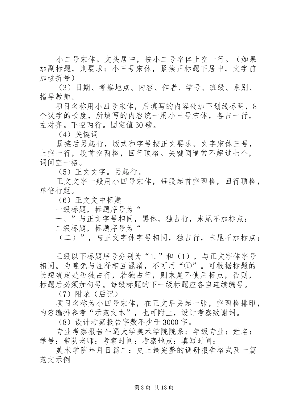 考察报告的格式 _第3页